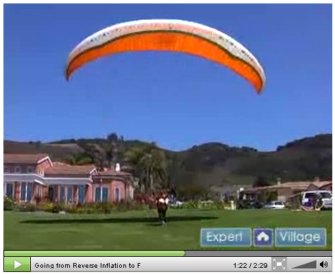 Going from Reverse Inflation to Forward Launch and Forward Kiting in Paragliding